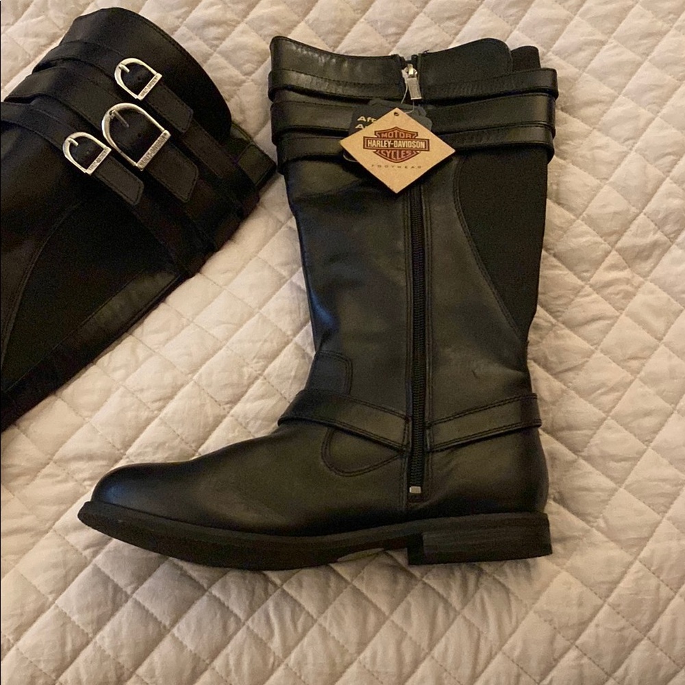 Harley-Davidson Black Combat Moto Boots